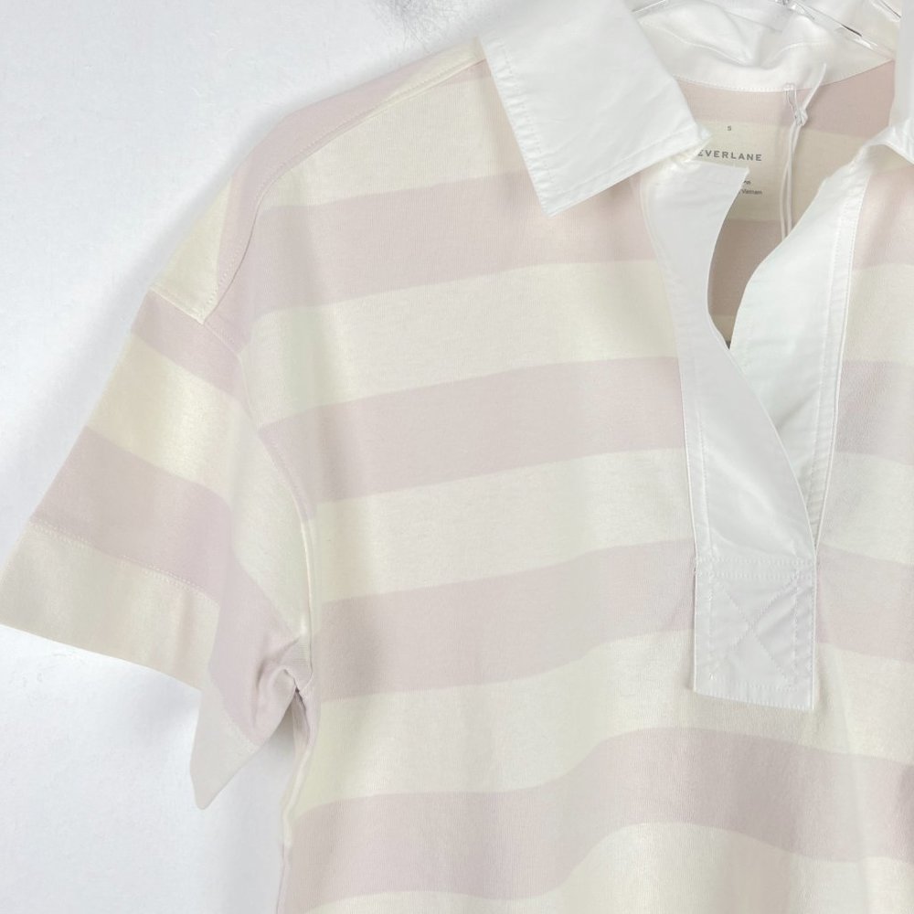 NWT Everlane The Retro Jersey Polo Shirt Organic Cotton Stripes Size Small S NEW - Picture 2 of 13